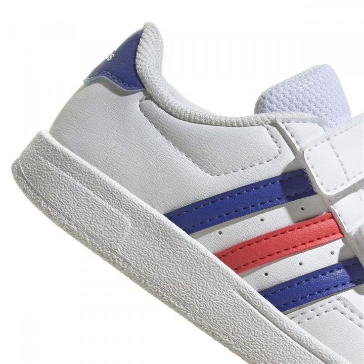 Zapatillas Deportivas Infantiles Adidas Breaknet Lifestile Court Lace Strap Blanco