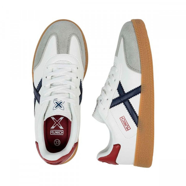 Scarpe Sportive per Bambini Munich Mini Barru 10 Bianco