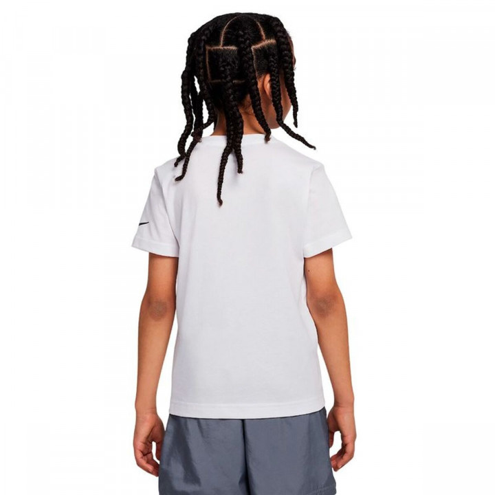 Camiseta de Manga Corta Infantil Nike Sportswear Swoosh Blanco