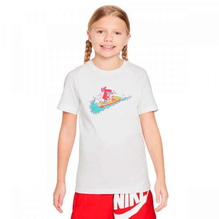 T shirt à manches courtes Enfant Nike Sportswear Big Blanc