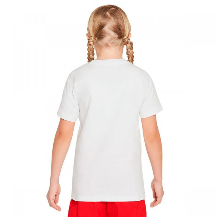 Child's Short Sleeve T-Shirt Nike Sportswear Big White