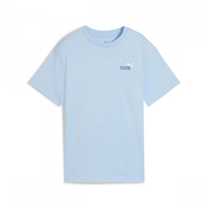 T-Shirt met Korte Mouwen voor kinderen Puma Essentials 2 Color Blauw Hemelsblauw