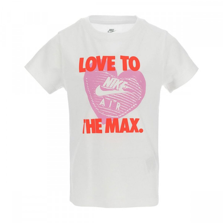 T-Shirt met Korte Mouwen voor kinderen Nike Nkg Love To The Max Graphic Te Wit