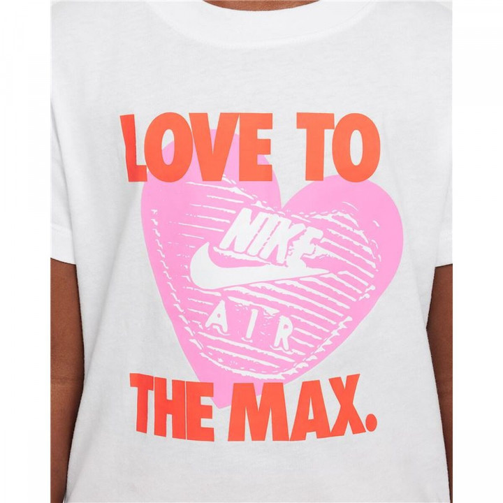 T shirt à manches courtes Enfant Nike Nkg Love To The Max Graphic Te Blanc