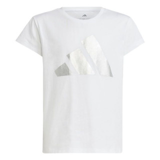 Child's Short Sleeve T-Shirt Adidas Glam White