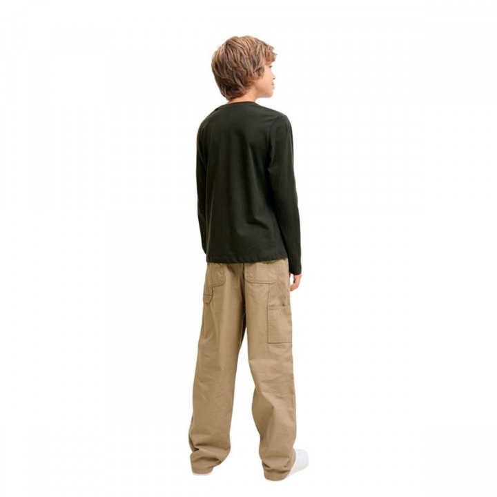 Langarm T-Shirt für Kinder Jack & Jones Jjurban Ls Crew Neck Schwarz