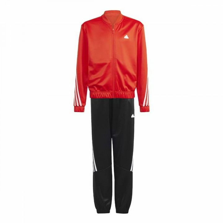 Children's Tracksuit Bottoms Adidas 3Stripes Red