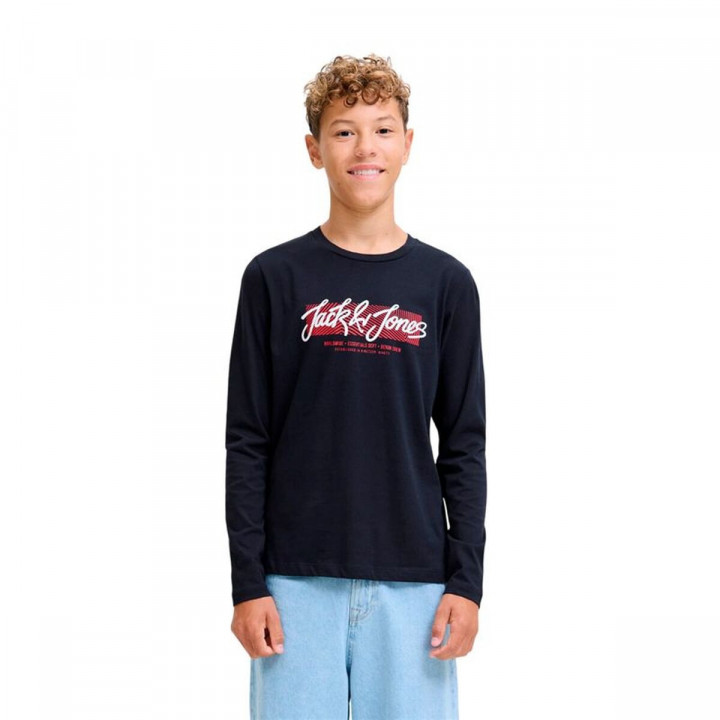 Langarm T-Shirt für Kinder Jack & Jones Jjurban Ls Crew Neck Sky Marineblau