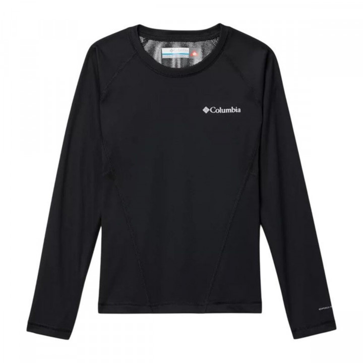 Camiseta de Manga Larga Infantil Columbia Midweight Crew 2 Negro