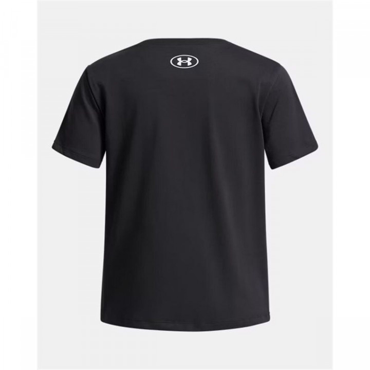 Child's Short Sleeve T-Shirt Under Armour Big Logo Black
