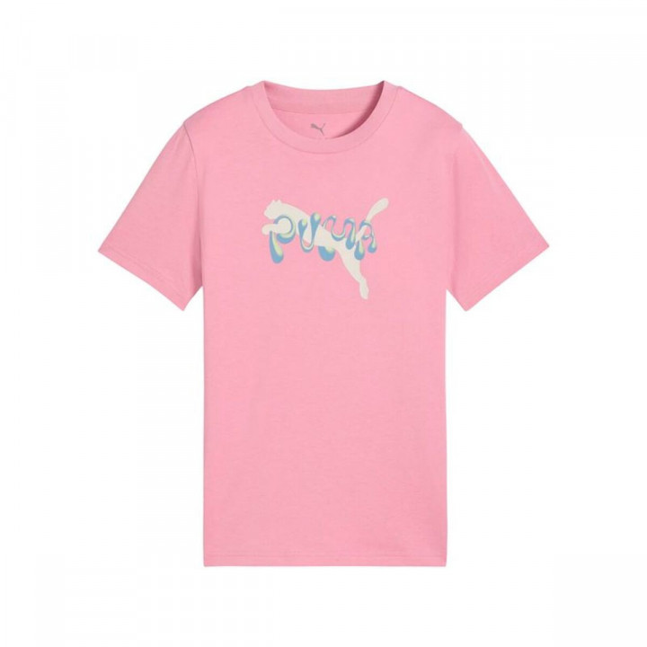 Child's Short Sleeve T-Shirt Puma Tweenerverse Graphic Pink