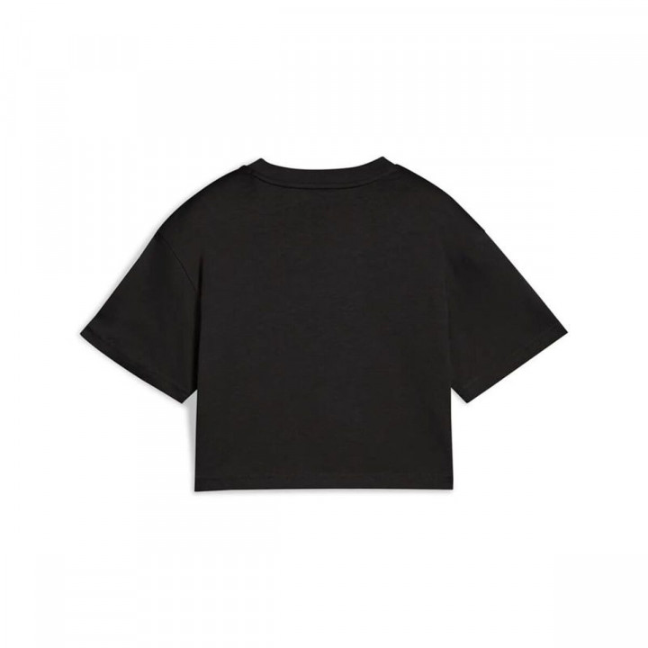 T-Shirt met Korte Mouwen voor kinderen Puma Essentials 2 Color No. 1 Zwart