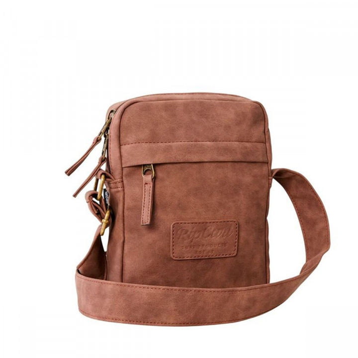Sac à Bandoulière Rip Curl Classic Leazard No Idea Pouch Marron