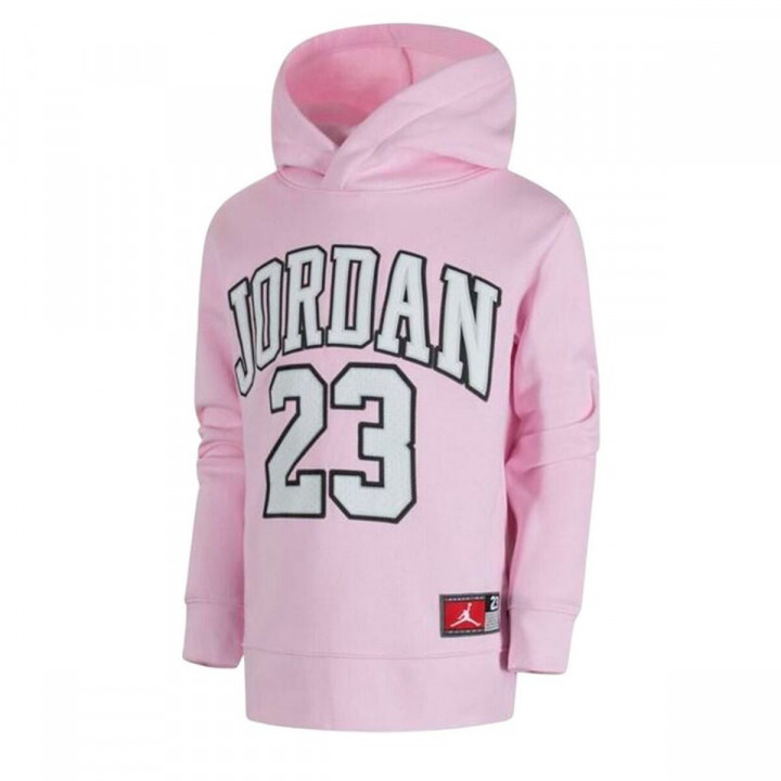 Sweatshirt met Capuchon voor Meisjes Jordan Jordan Hbr Flc Po Hoodie Roze