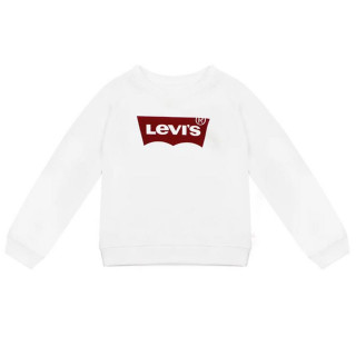 Hoodless Sweatshirt for Girls Levi's Key Item Logo Crew White