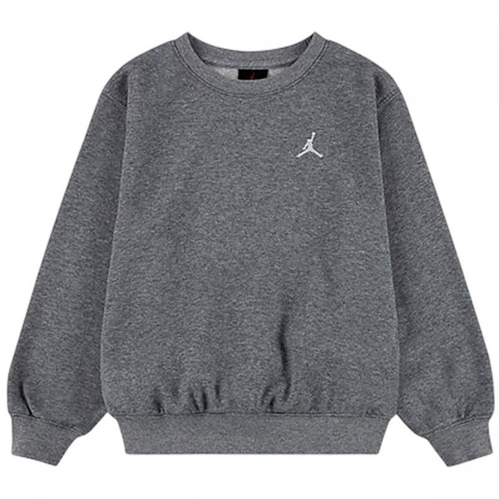 Sweat-shirt sans capuche fille Jordan Mj Brkln Ft Crew Gris foncé