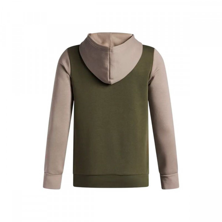 Hooded Sweatshirt for Girls Under Armour Rival Flc Cblck Grphc Hd Olive
