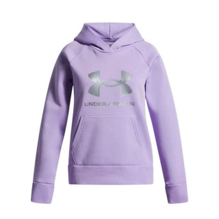 Felpa con Cappuccio da Bambina Under Armour Rival Flc Shimmer Hdy Lavanda