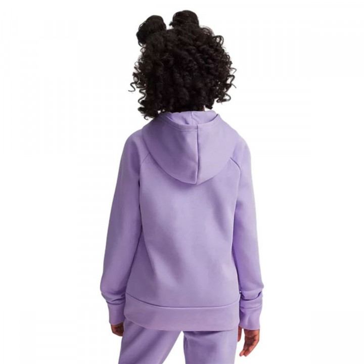 Sweatshirt met Capuchon voor Meisjes Under Armour Rival Flc Shimmer Hdy Lavendel