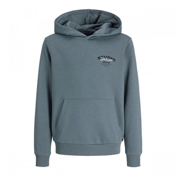 Kinderhoodie Jack & Jones Jjyuki Stormy Weather Blauw