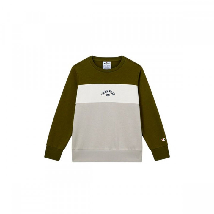 Felpa senza Cappuccio Bambino Champion Icons Plus Verde Oliva