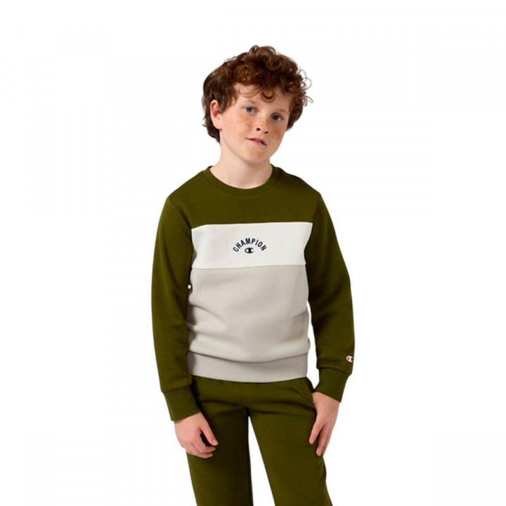 Children’s Sweatshirt without Hood Champion Icons Plus Green Olive