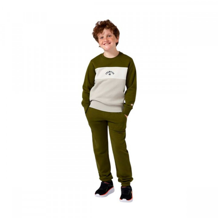 Sweat sans capuche enfant Champion Icons Plus Vert Olive