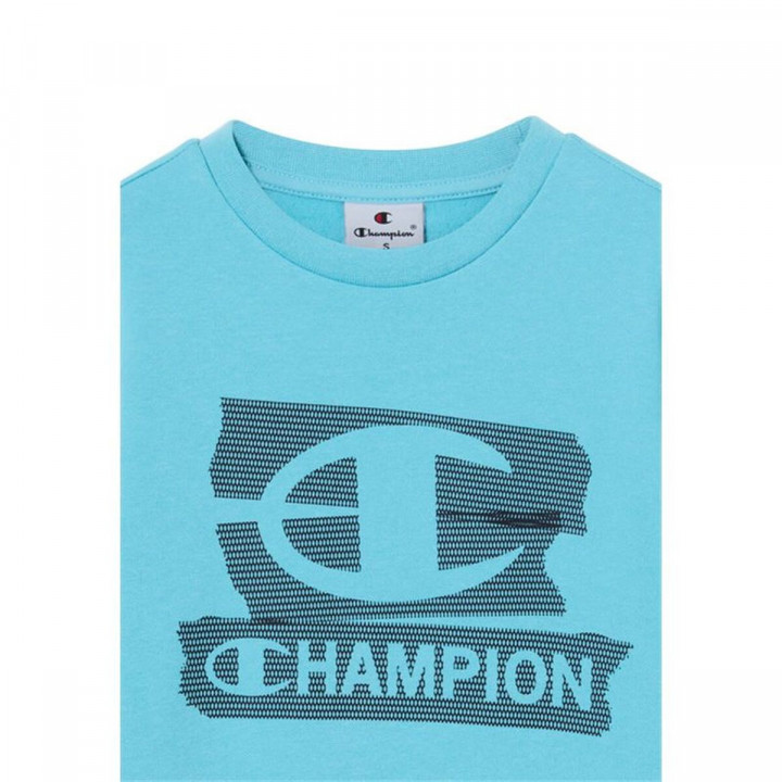 Sweat sans capuche enfant Champion Graphic Shop Bleu Eau