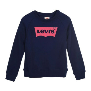 Felpa senza Cappuccio da Bambina Levi's Batwing Crewneck Azzurro Blu scuro