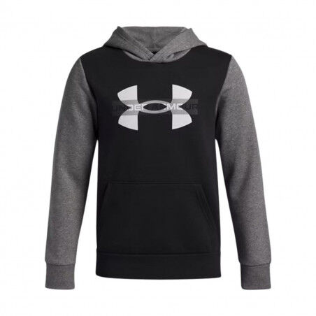 Sweatshirt mit Kapuze für Mädchen Under Armour Rival Flc Cblck Grphc Hd Schwarz