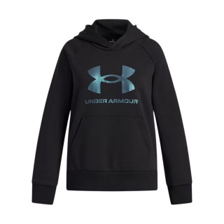 Sweat-shirt à capuche fille Under Armour Rival Flc Shimmer Hdy Noir