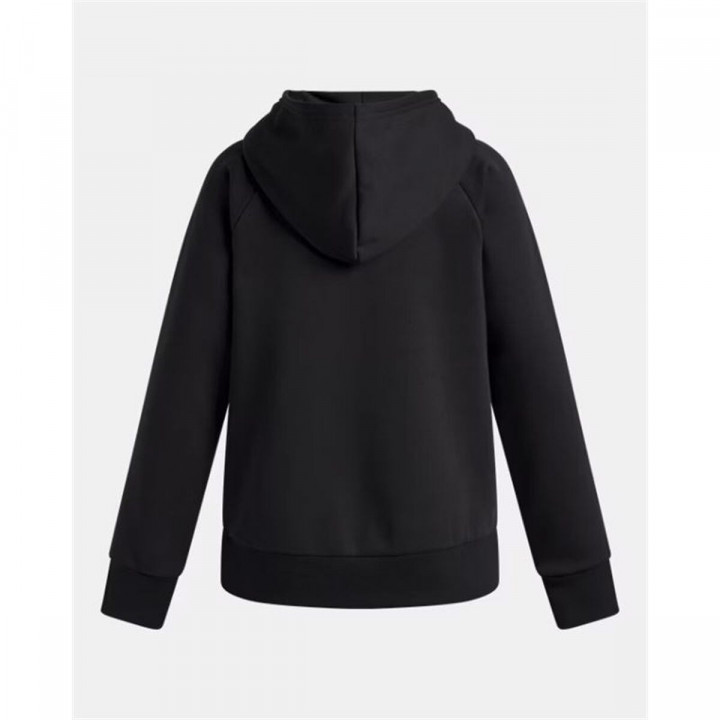 Sweatshirt met Capuchon voor Meisjes Under Armour Rival Flc Shimmer Hdy Zwart