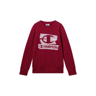 Felpa senza Cappuccio Bambino Champion Graphic Shop Rosso Granato Rosso Scuro