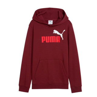 Sweat-shirt à capuche fille Puma Essentials 2 Color No.1 Log Bordeaux Rouge foncé