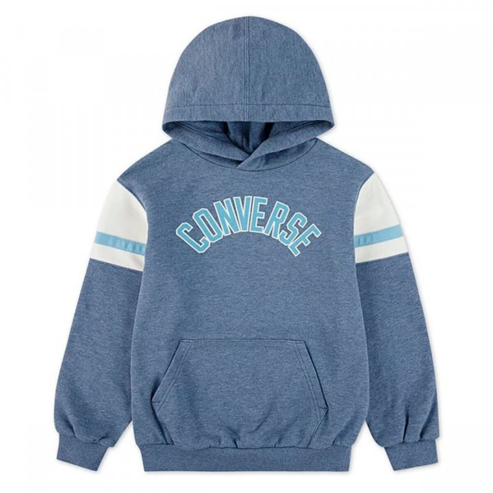 Sudadera con Capucha Niño Converse Cnvb Heritage Blocked Po Azul