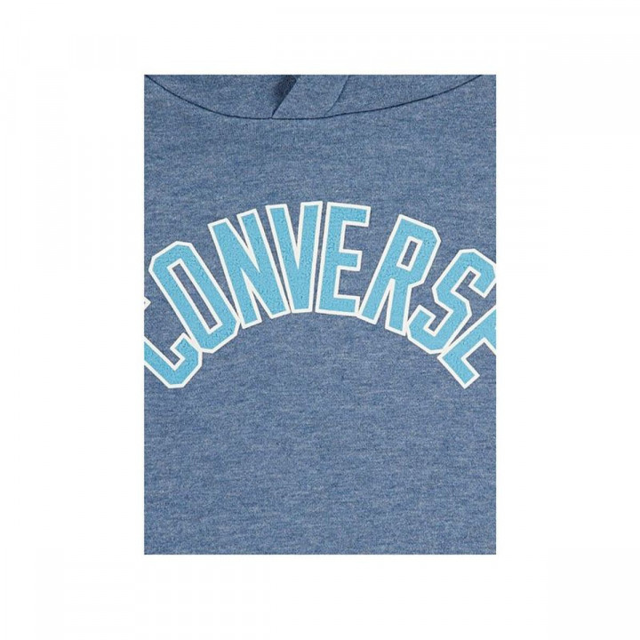 Kinderhoodie Converse Cnvb Heritage Blocked Po Blauw