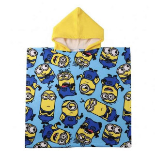 Poncho-Asciugamano con Cappuccio Minions 55 x 77 cm