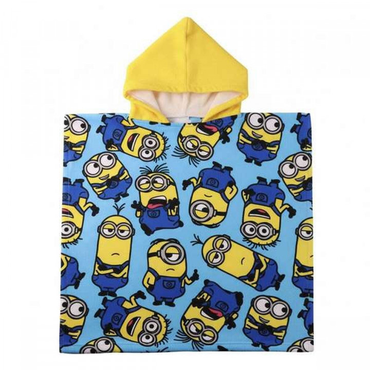 Poncho-Toalla con Capucha Minions 55 x 77 cm