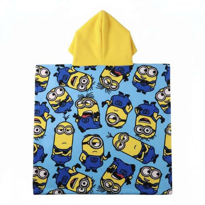 Serviette poncho avec capuche Minions 55 x 77 cm