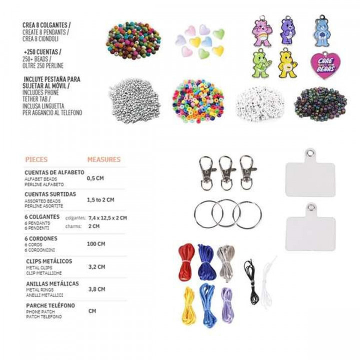 Kit om Armbanden te Maken Care Bears 25,5 x 25,5 x 5 cm