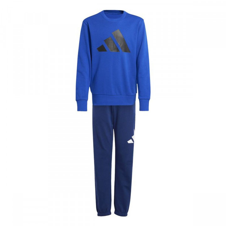 Survêtement Enfant Adidas Big Logo French Terry Jog Bleu