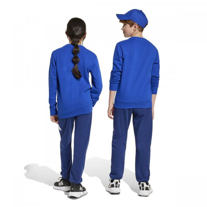 Chándal Infantil Adidas Big Logo French Terry Jog Azul