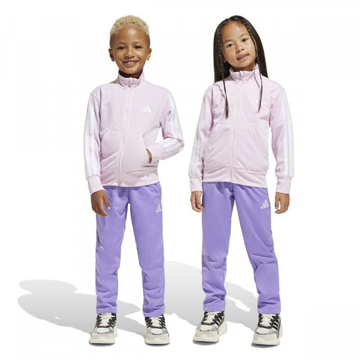 Children’s Tracksuit Adidas 3 Bandas Training 205 Pink
