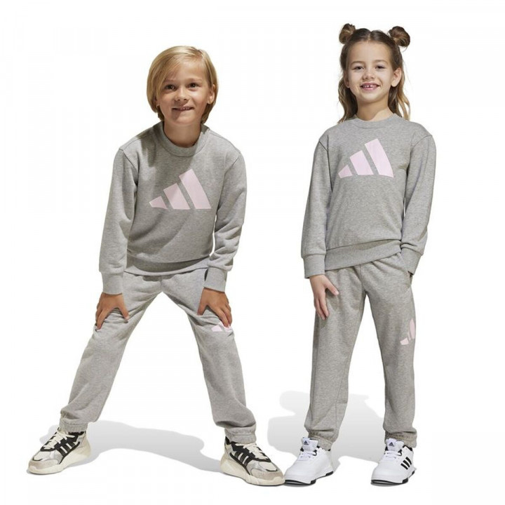 Survêtement Enfant Adidas Lk Bl French Terry Jog Gris
