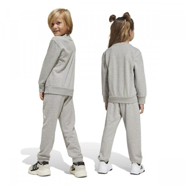 Kinder-Trainingsanzug Adidas Lk Bl French Terry Jog Grau