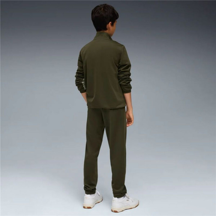 Kinder-Trainingsanzug Puma Poly Colorblock Olive