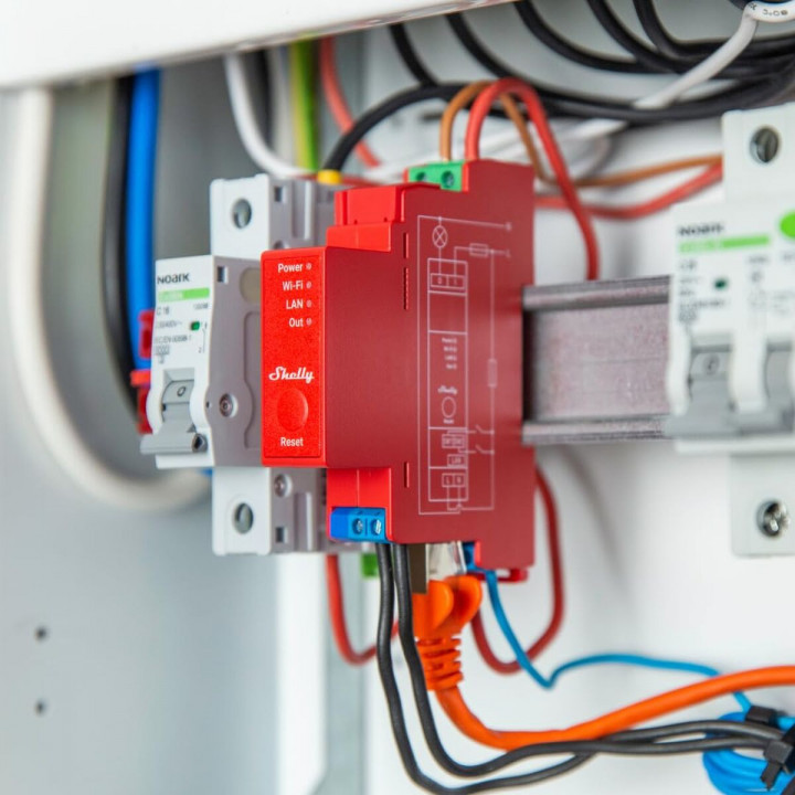 Shelly Relé Wi-Fi LAN BT DIN PRO 1PM