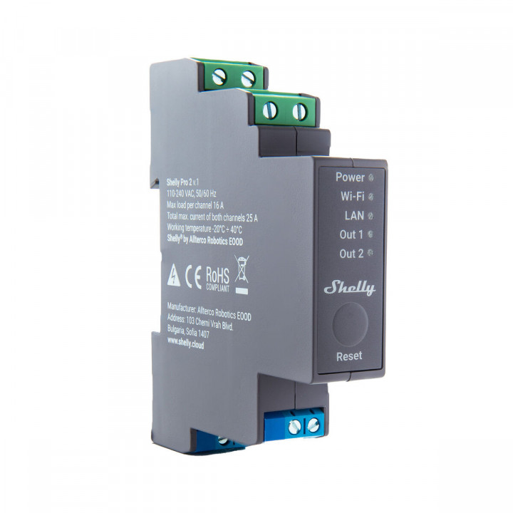 Relais-Modul Shelly DIN PRO 2