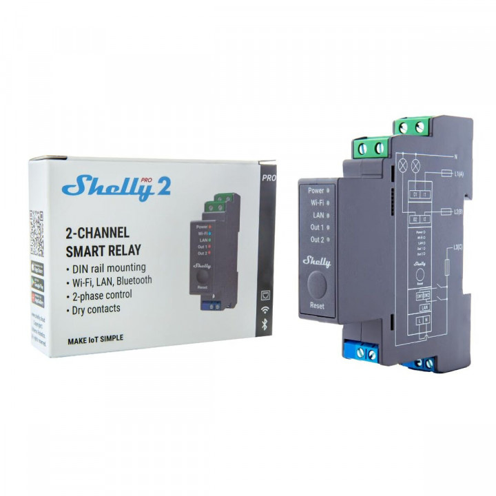 Relay Module Shelly DIN PRO 2