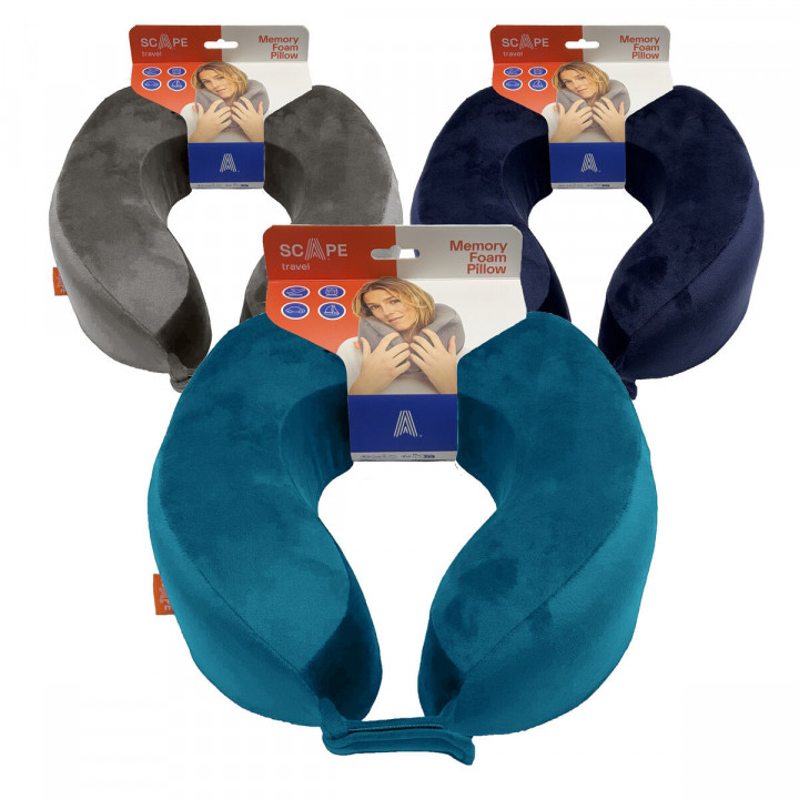 Cuscino da Viaggio Scape Travel Azzurro Grigio